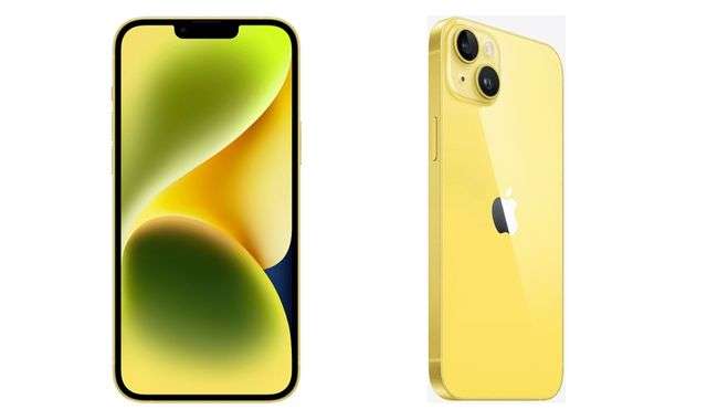 iPhone 14 Plus giallo