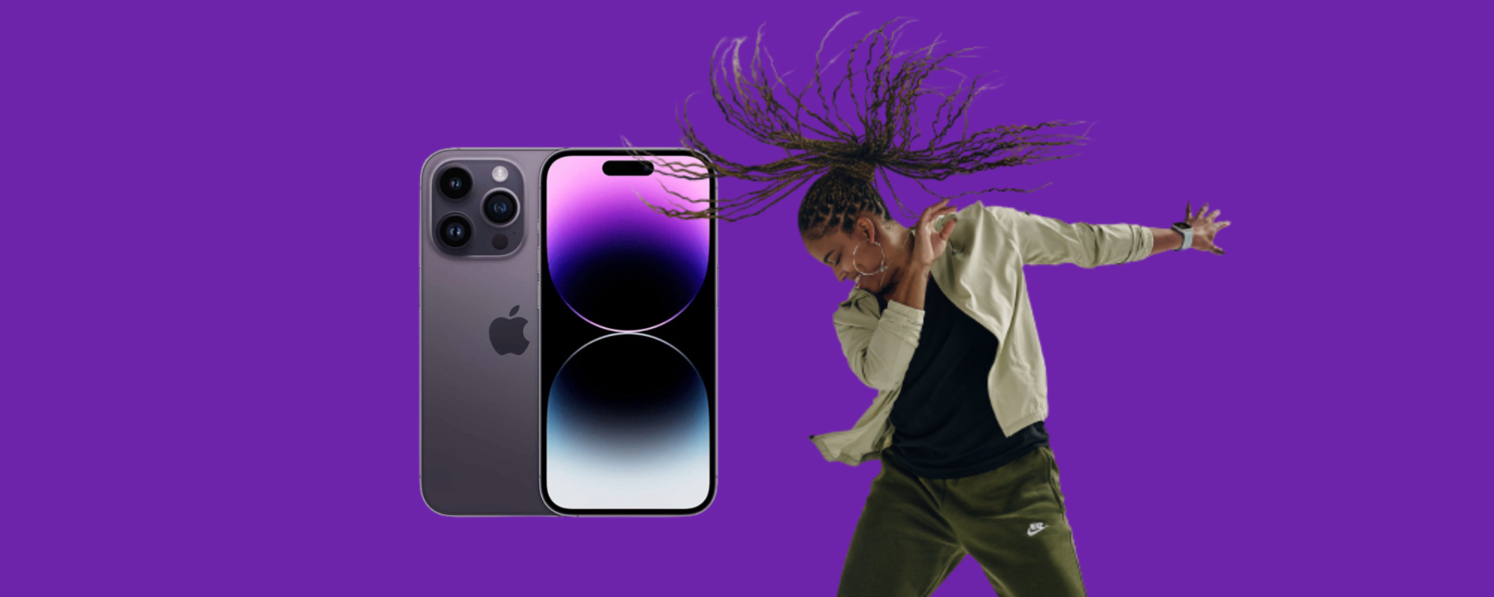 iPhone 14 Pro Viola in sconto di 100€ più cashback del 20% su ePRICE