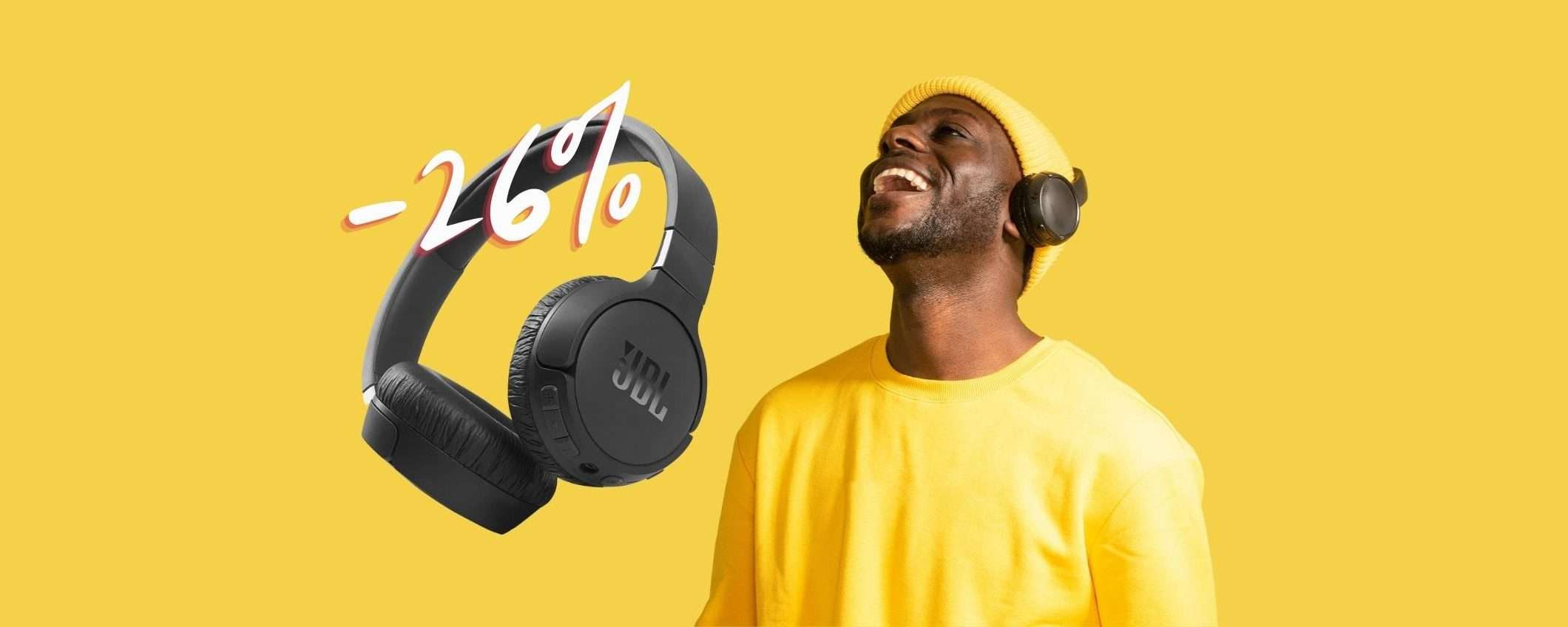 JBL Tune 660NC: cuffie wireless SPETTACOLO e in SCONTO (-26%)