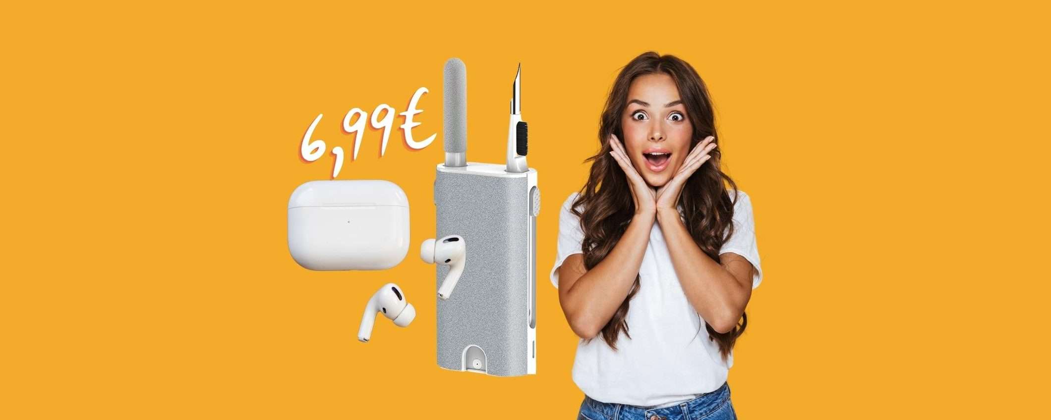 Kit per pulire gli auricolari, anche le AirPods a 6,99€ su Amazon