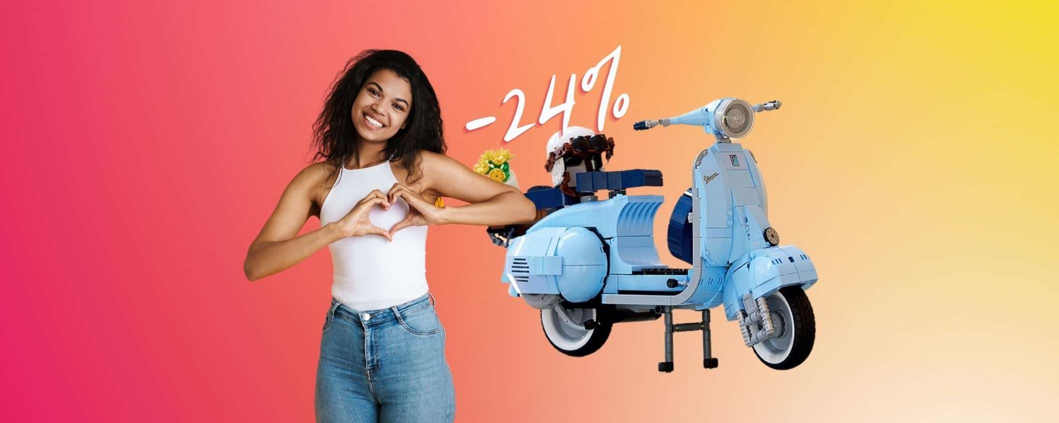 LEGO Vespa 125: assembla il modellino dell'icona italiana (-24%)