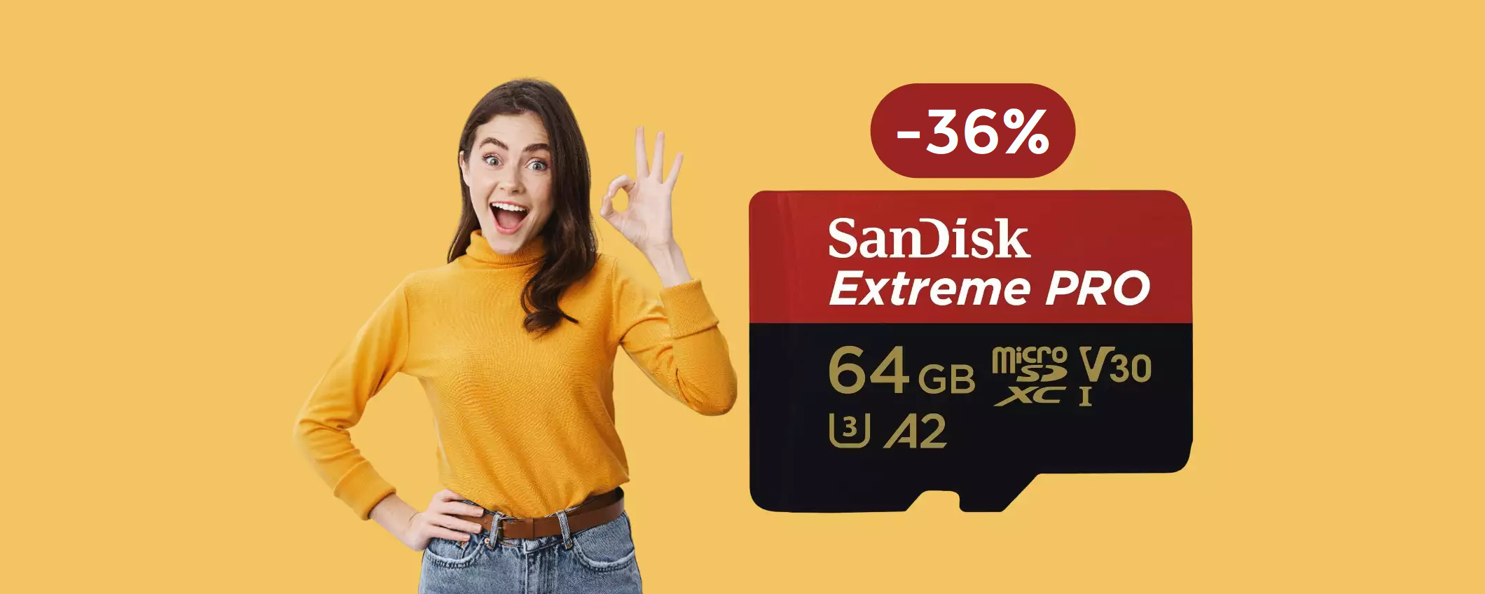 MicroSD SanDisk 64GB: non c'è di meglio a soli 21€, è una BOMBA