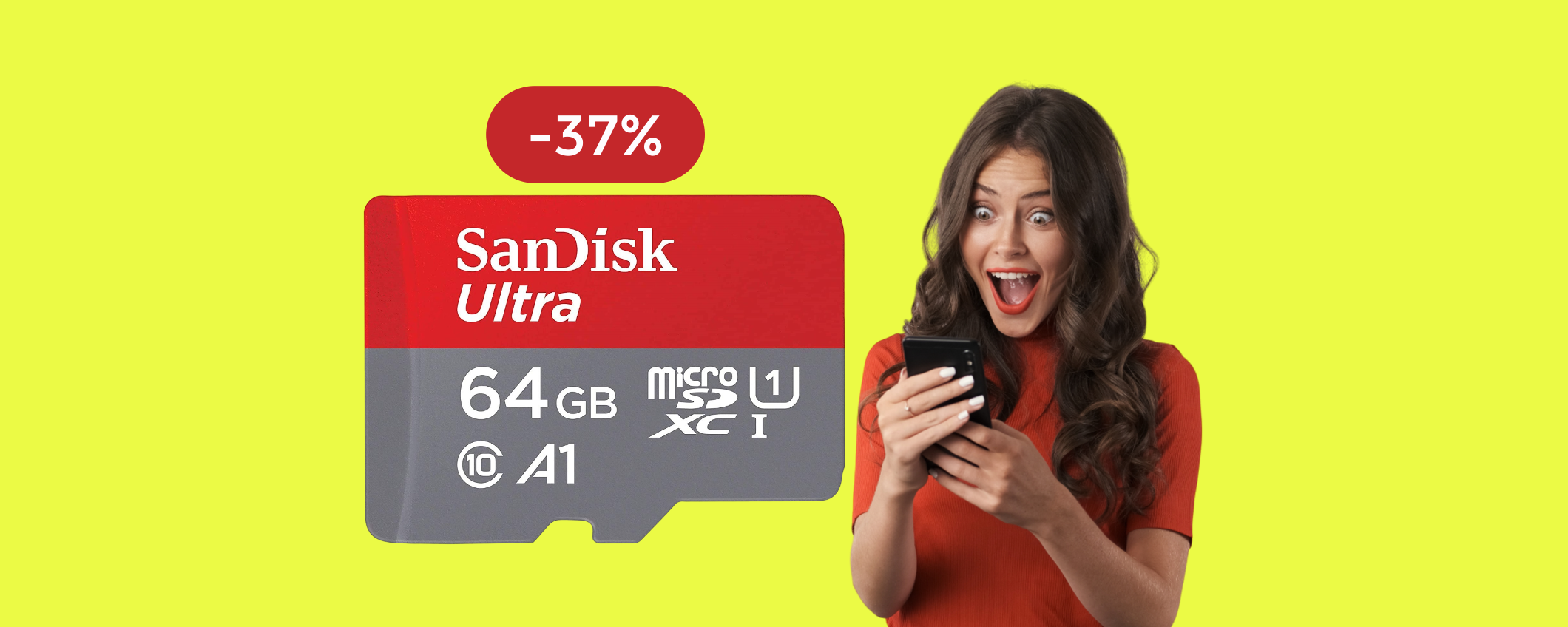 MicroSD 64GB: veloce, resistente ed IMPERDIBILE a questo prezzo (12€)