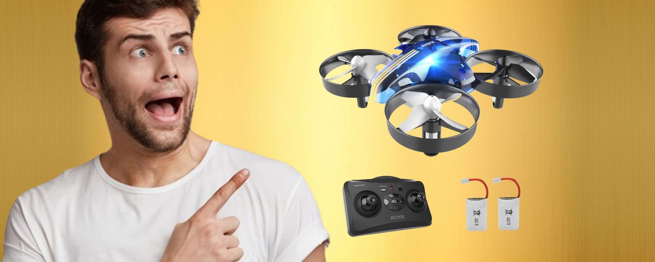 Mini drone per bambini con sconto IMPERDIBILE su Amazon (€ 25,49)