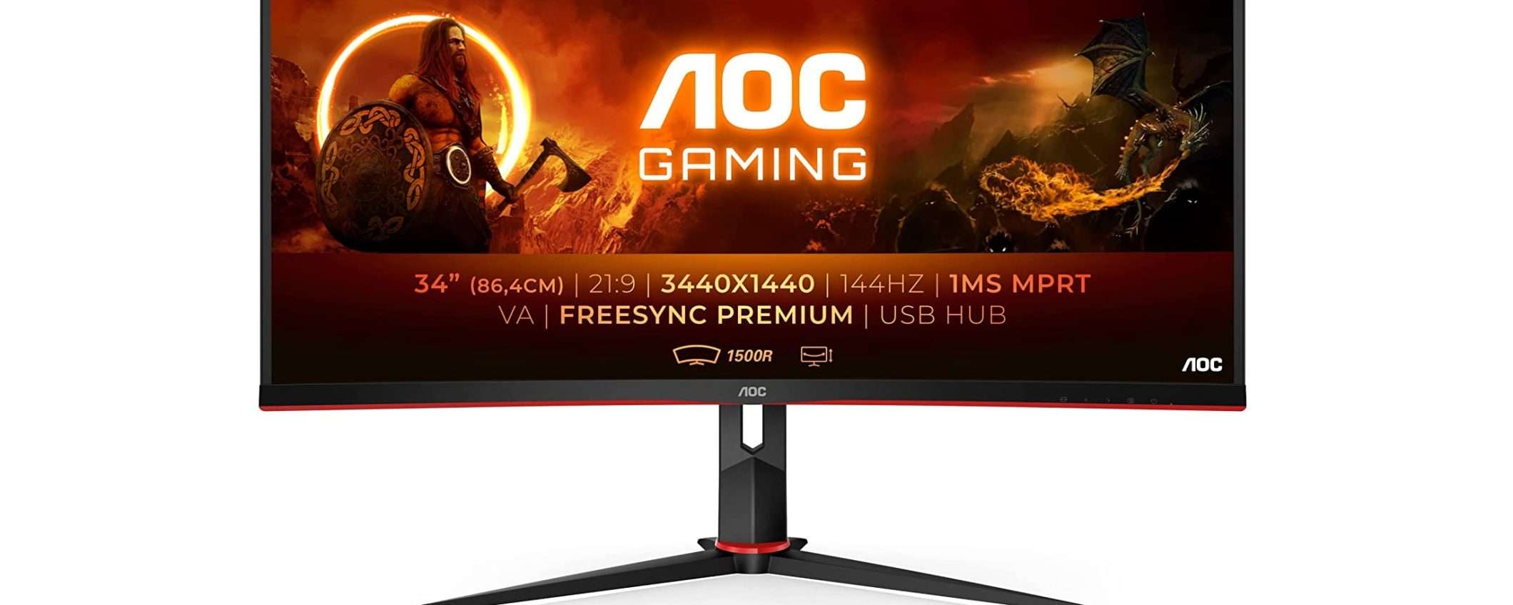 Questo monitor AOC da 34 pollici è ad un OTTIMO PREZZO su Amazon