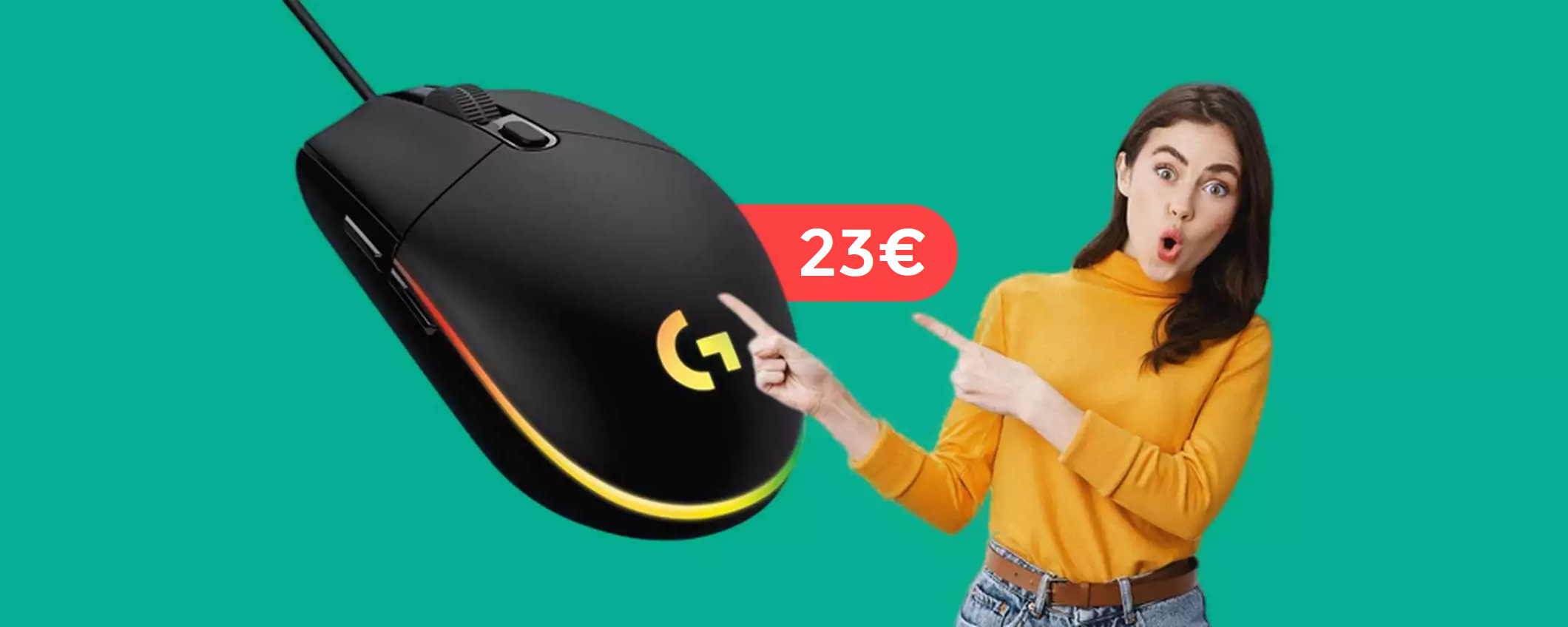 Mouse gaming da acquistare ora: il DOPPIO SCONTO non tornerà (23€)