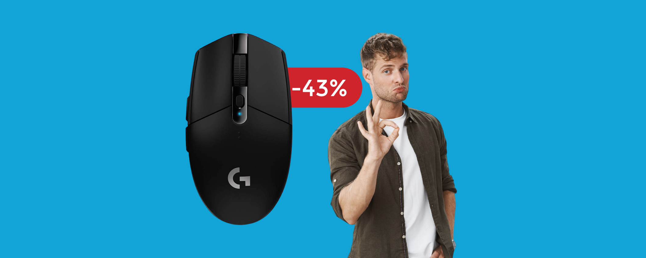 Mouse GAMING Logitech, perfetto anche per studio e lavoro (42€)