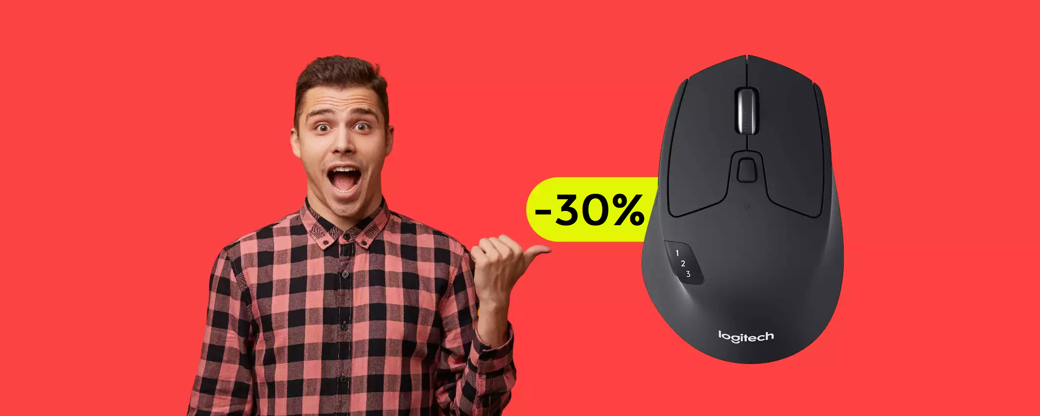 Mouse Logitech UNICO nel suo genere: puoi controllare 3 dispositivi (56€)