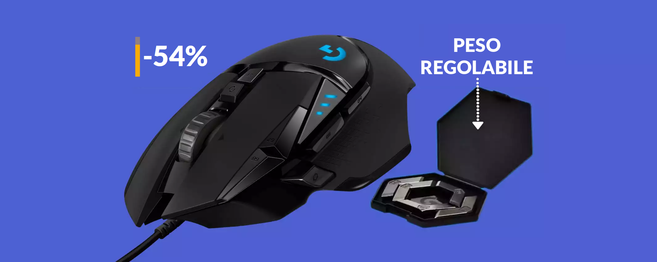 Mouse Logitech da gaming a meno di METÀ PREZZO: solo 42€