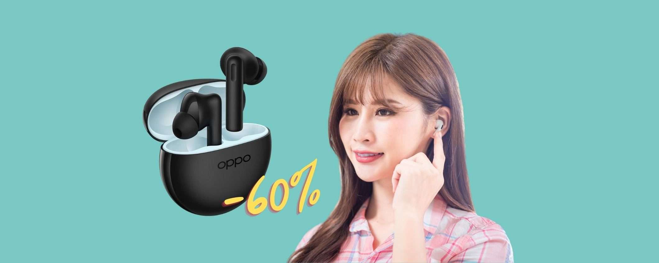 OPPO Enco Buds2 al PREZZO più BASSO del Web (19,99€)