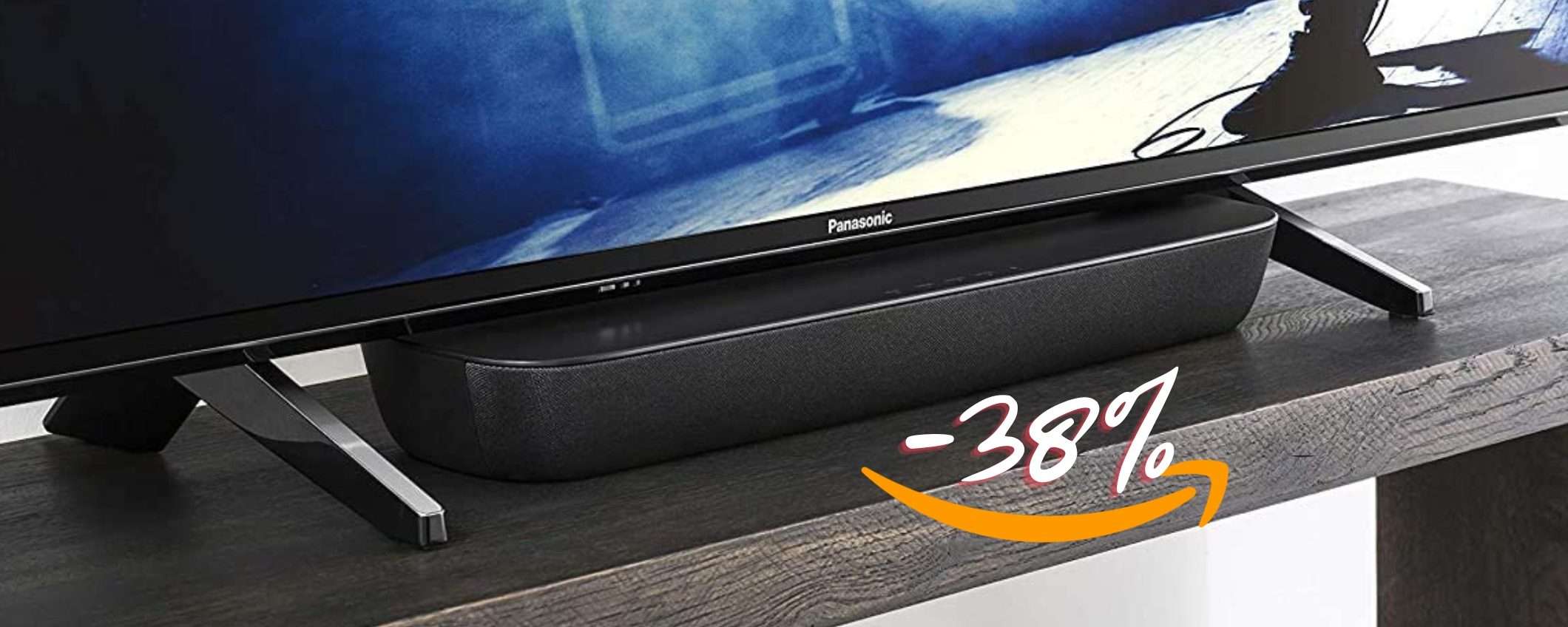 Panasonic: soundbar Bluetooth da 80W a un prezzo WOW, 73€