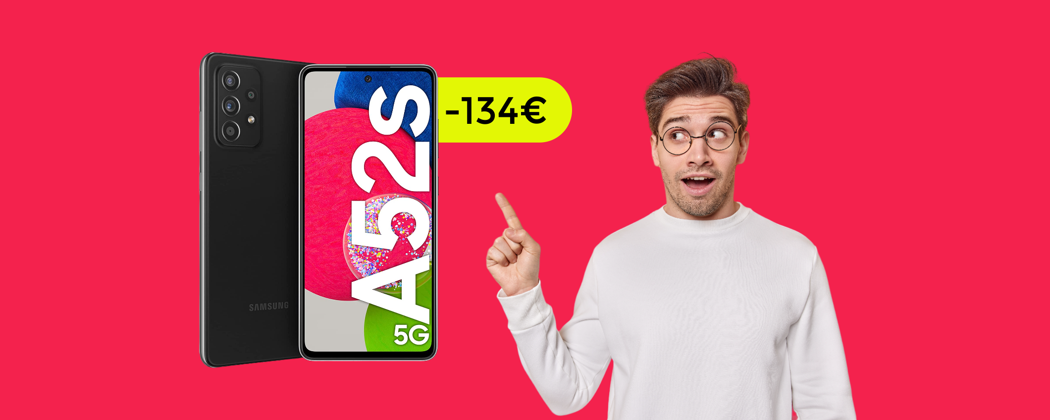 Samsung Galaxy A52s 5G nuovamente in SUPER offerta su Amazon