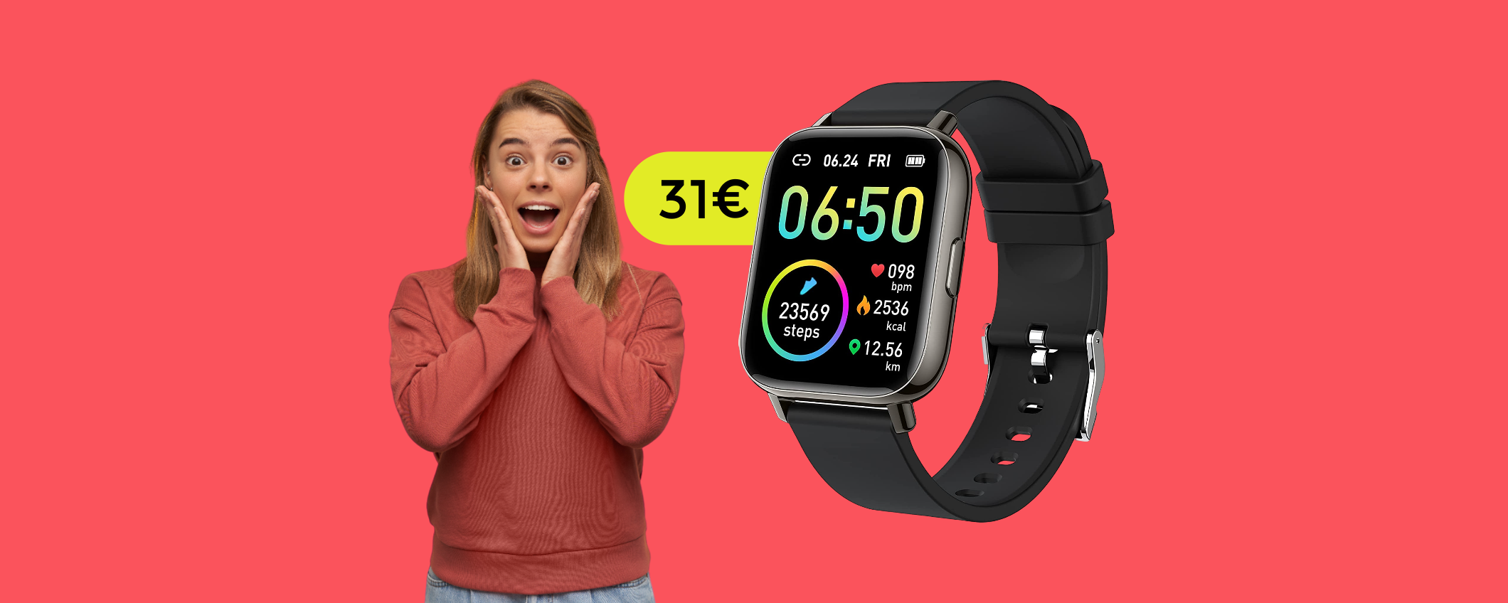 Smartwatch a soli 31€ con le Offerte di Primavera Amazon: una BOMBA