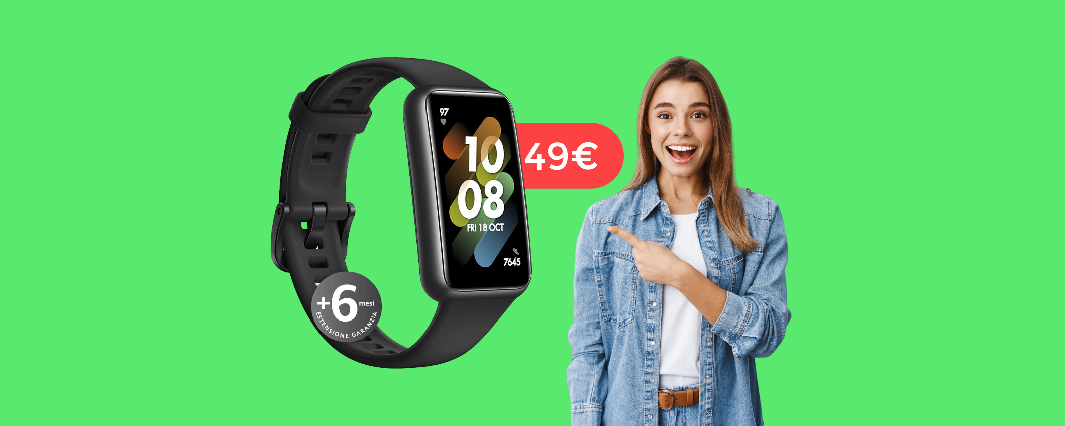 Smartwatch Huawei con monitoraggio della salute: BEST BUY a soli 49€