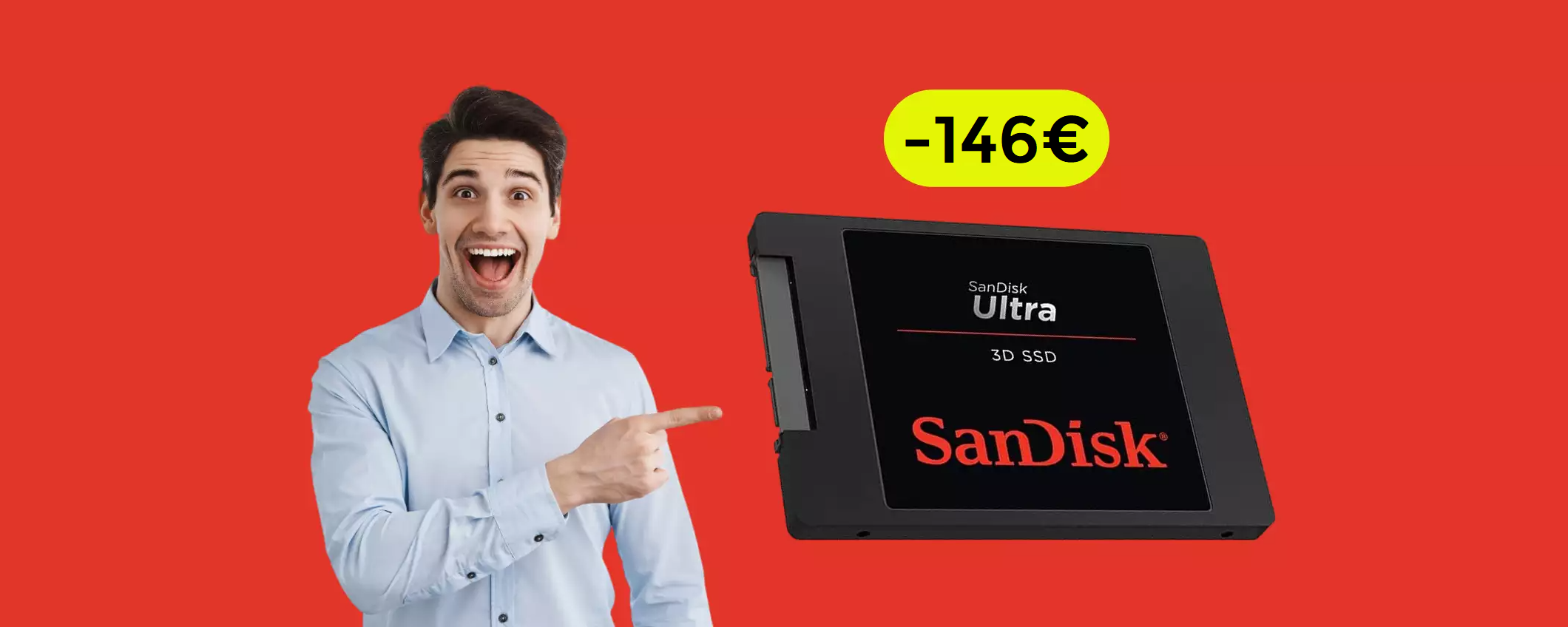 SSD SanDisk 4TB: un autentico FULMINE a prezzo irripetibile (-146€)