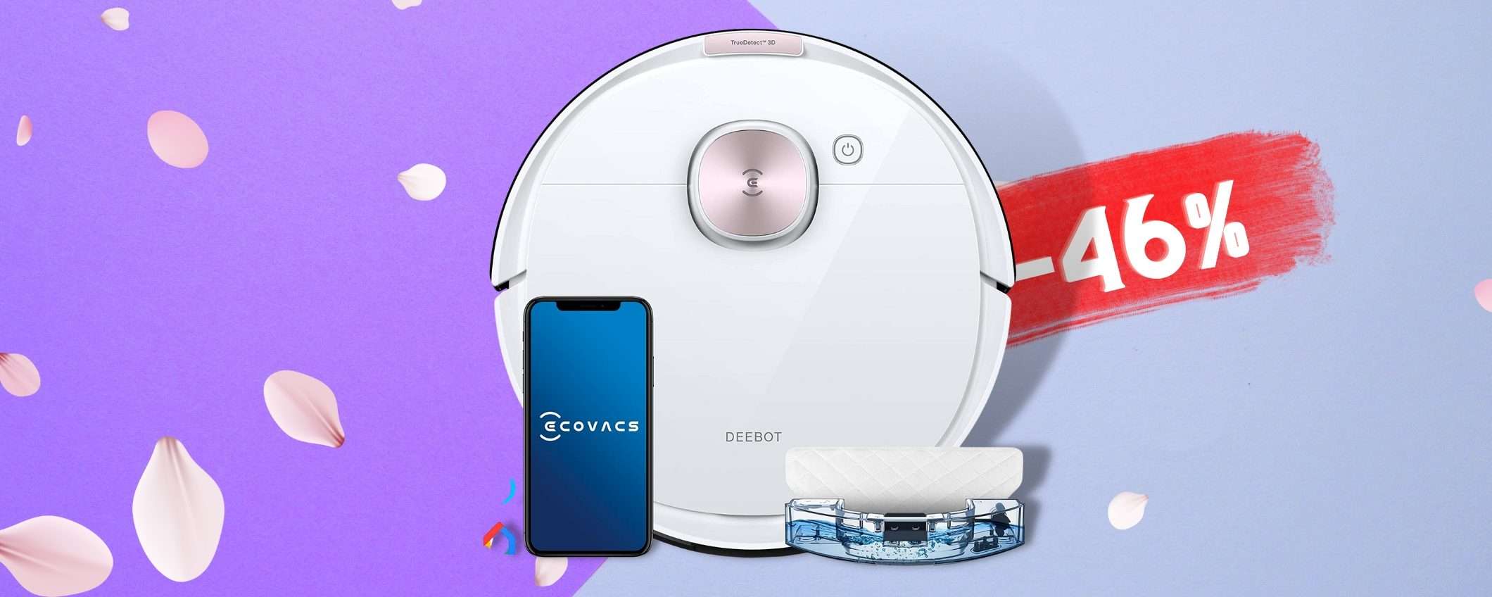 Ecovacs torna con un ROBOT unico: 2 in 1 a metà prezzo