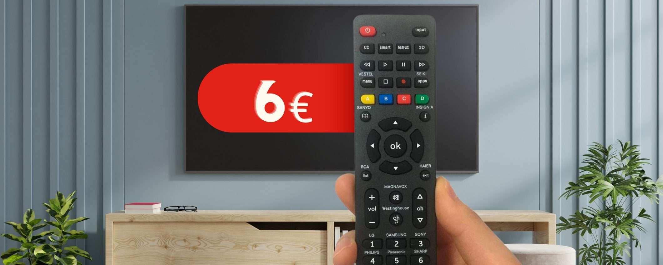 Telecomando che non funziona? 6€ e ne hai uno NUOVO e universale