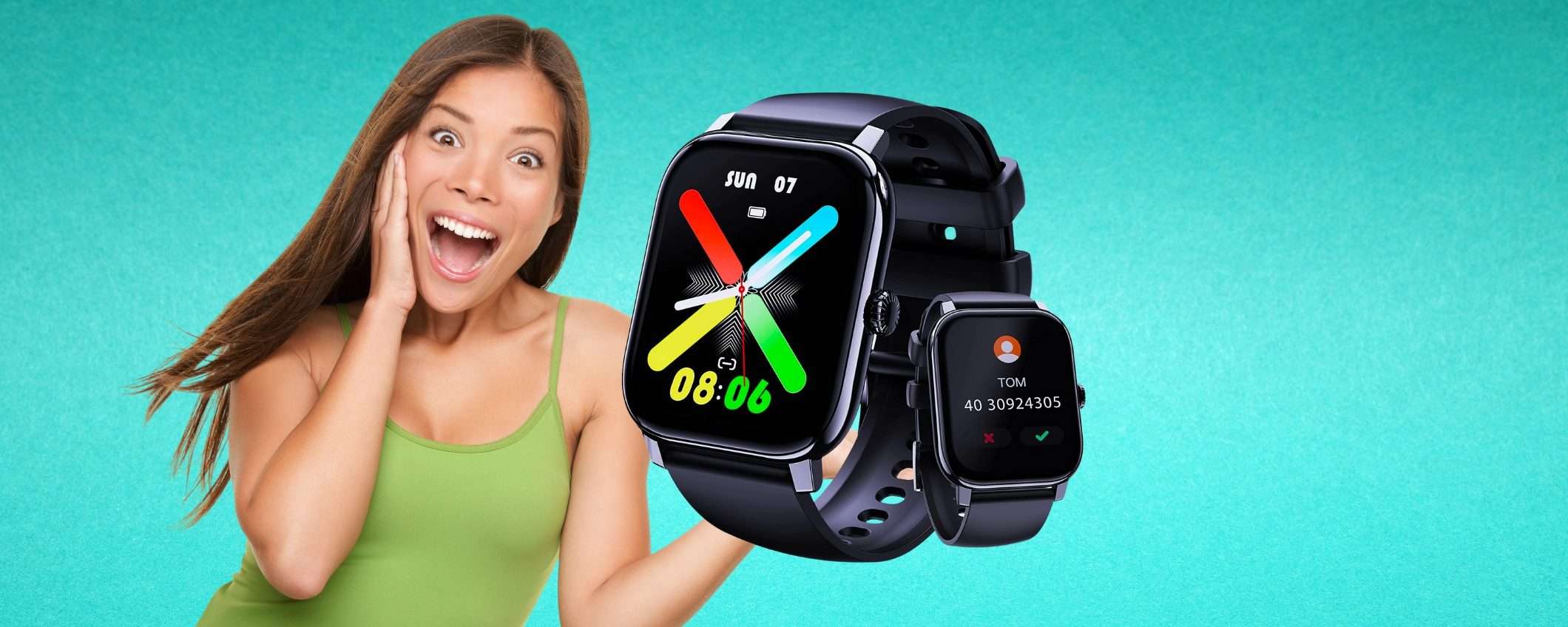 Smartwatch a 26€, non il solito ma chiamate Bluetooth e TANTO altro