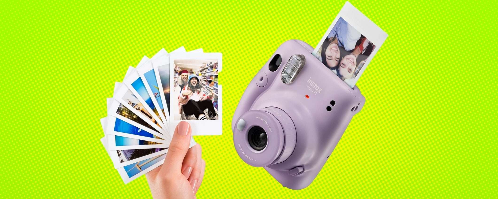 Instax Mini 11 e due cartucce di ricarica: prezzo ROSICATO per il set