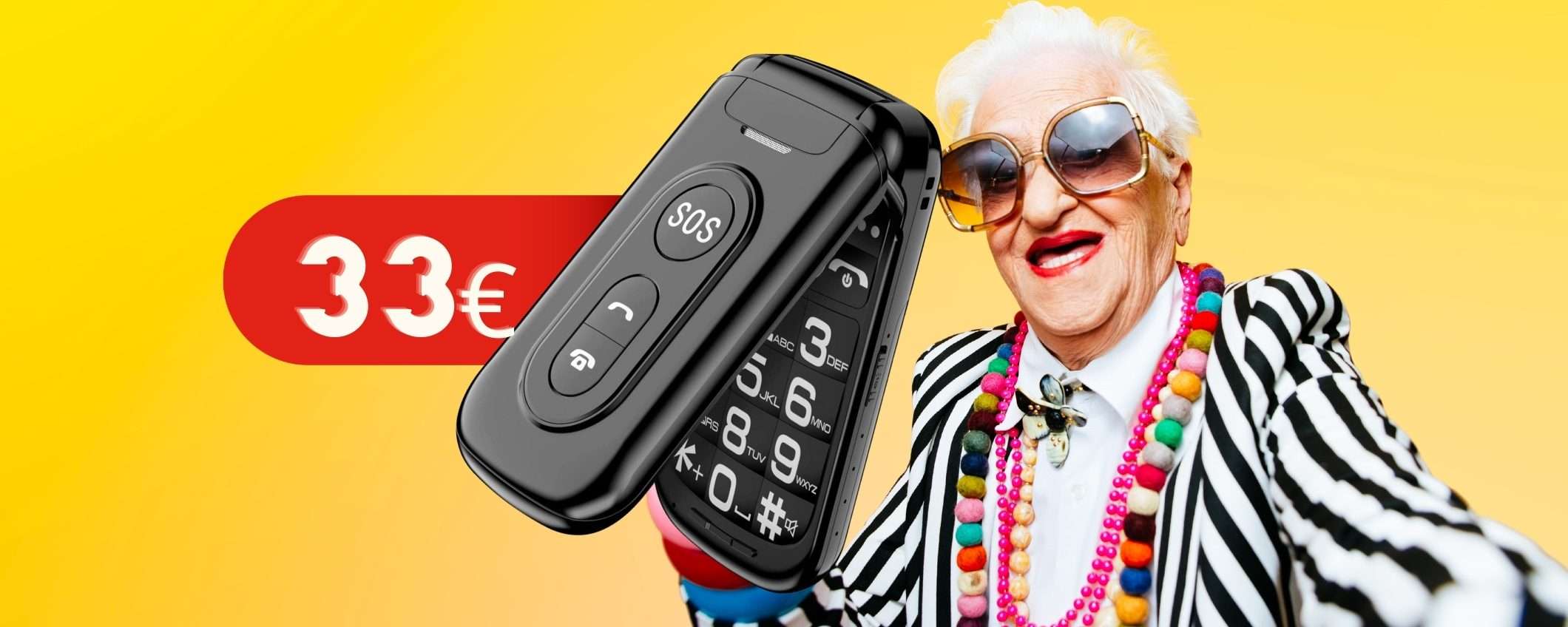 Nonno e nonna, il telefono PERFETTO per voi esiste (e costa poco)