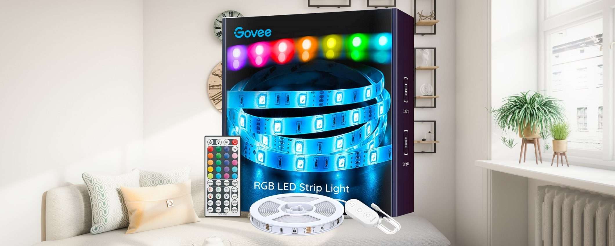 Striscia LED 5 metri, con Govee non sbagli tiro (13€)