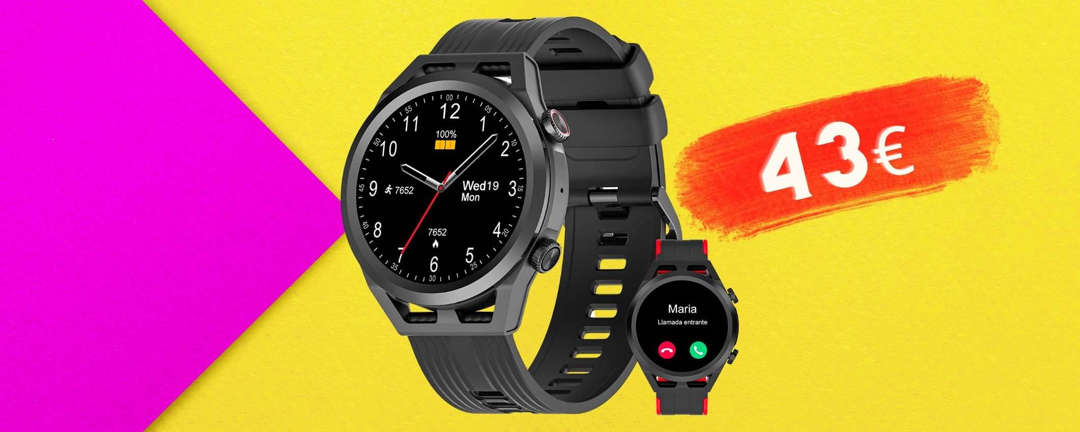 Smartwatch COMPLETO: con meno di 45€ hai una bomba esclusiva