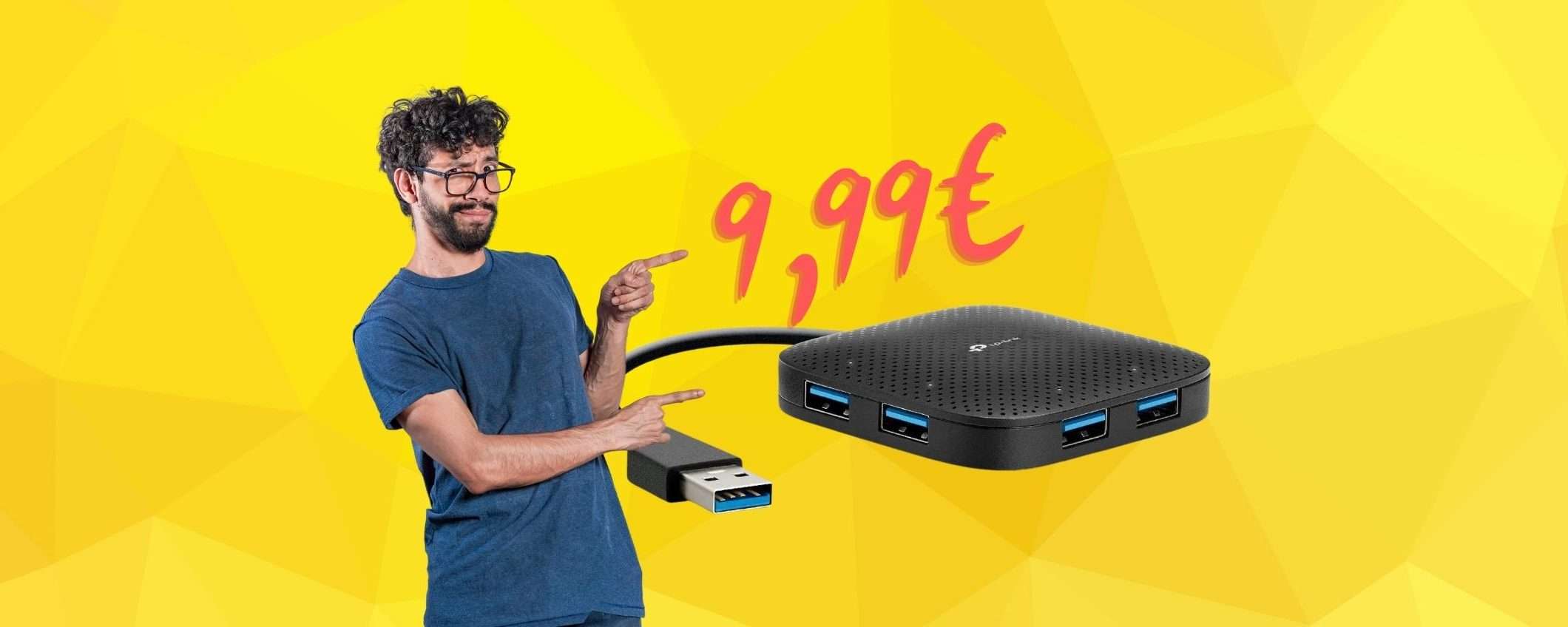 Tp-Link: l'hub USB 4 in 1 a METÀ PREZZO su Amazon, solo 9,99€