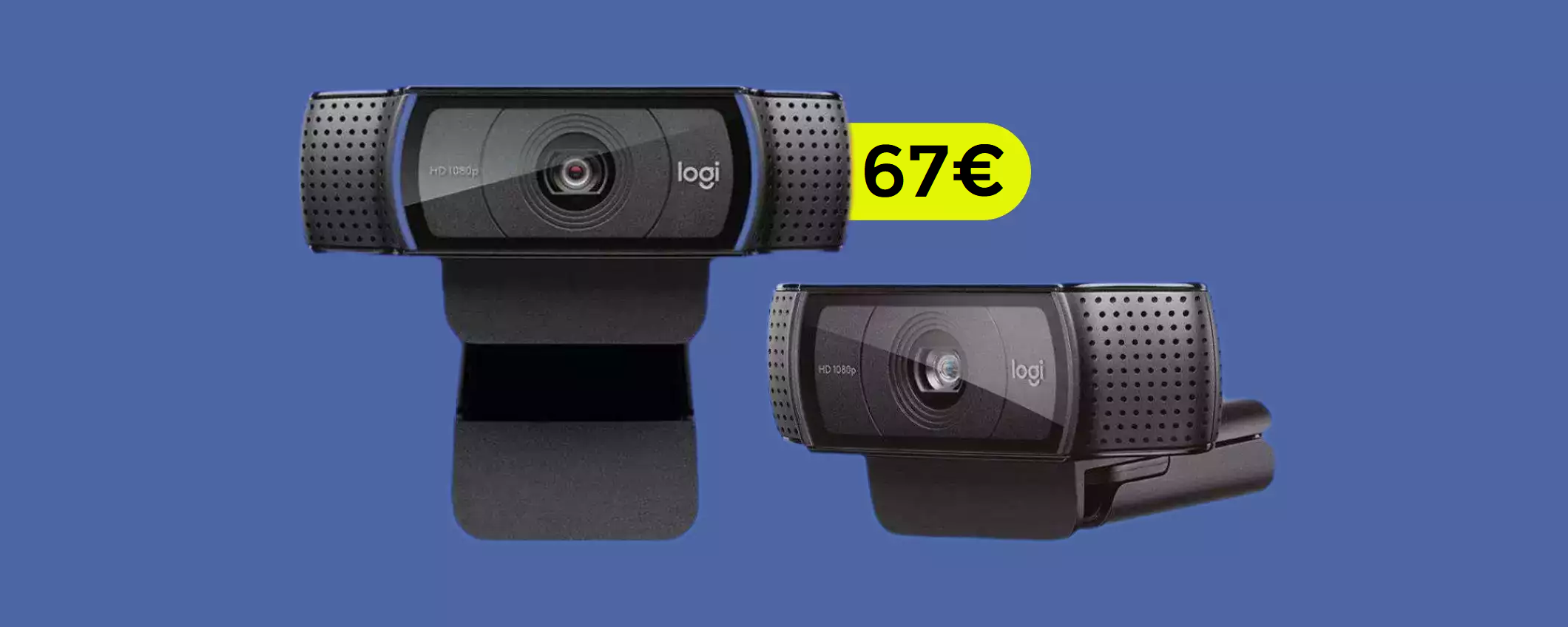 Webcam Logitech FullHD: bastano 67€ grazie al DOPPIO SCONTO