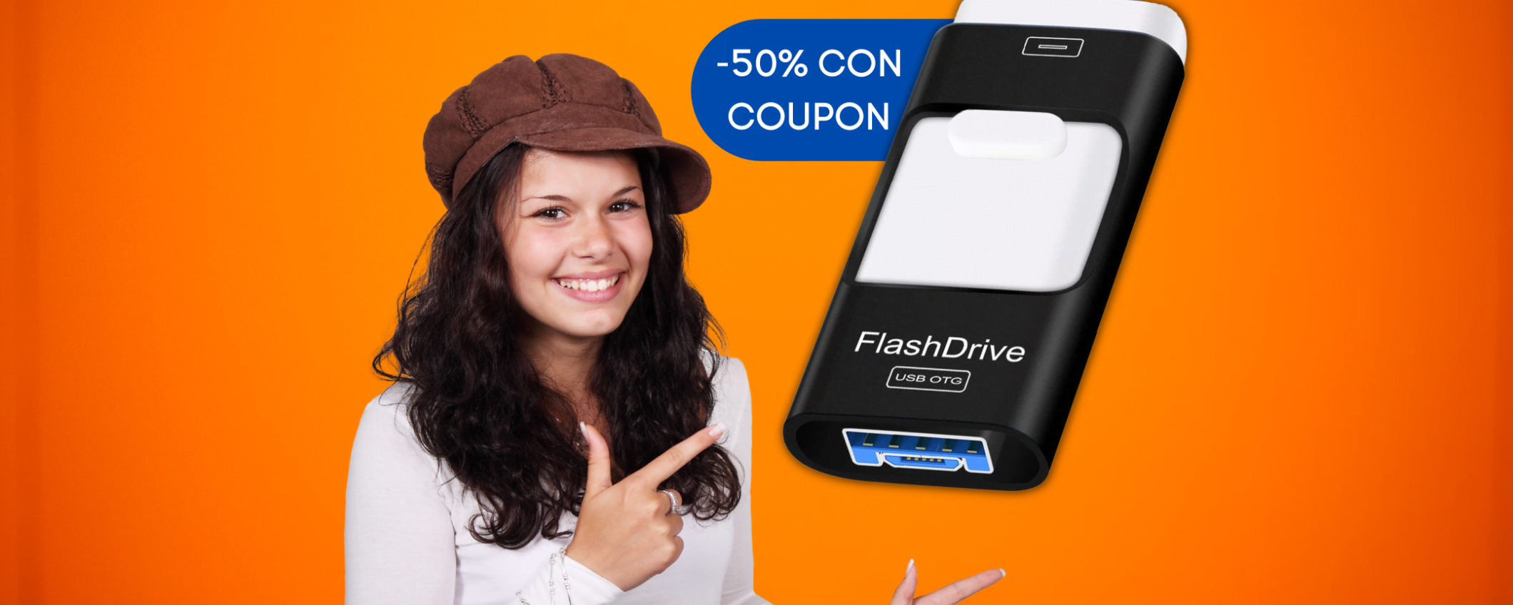 Conserva i tuoi dati con questa Chiavetta USB per smartphone in sconto