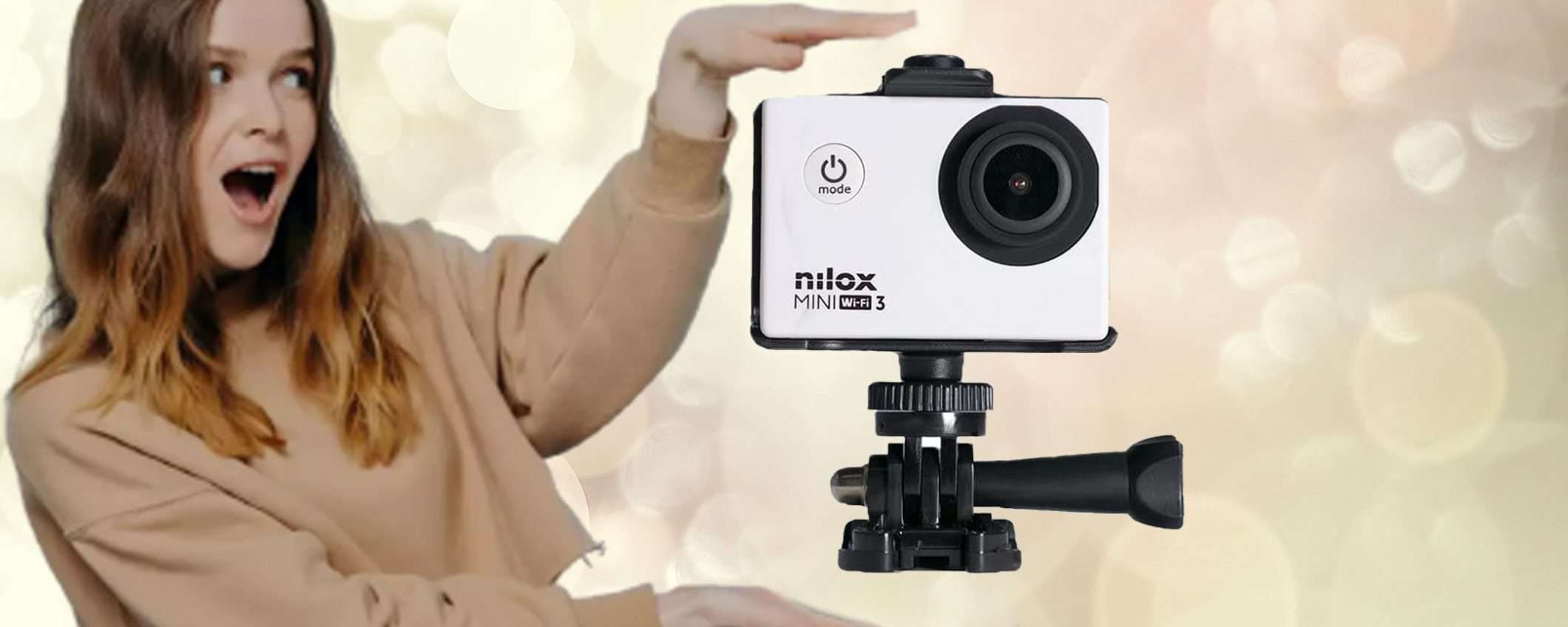 Action Cam Nilox Mini: oggi con DOPPIO SCONTO solo su Amazon