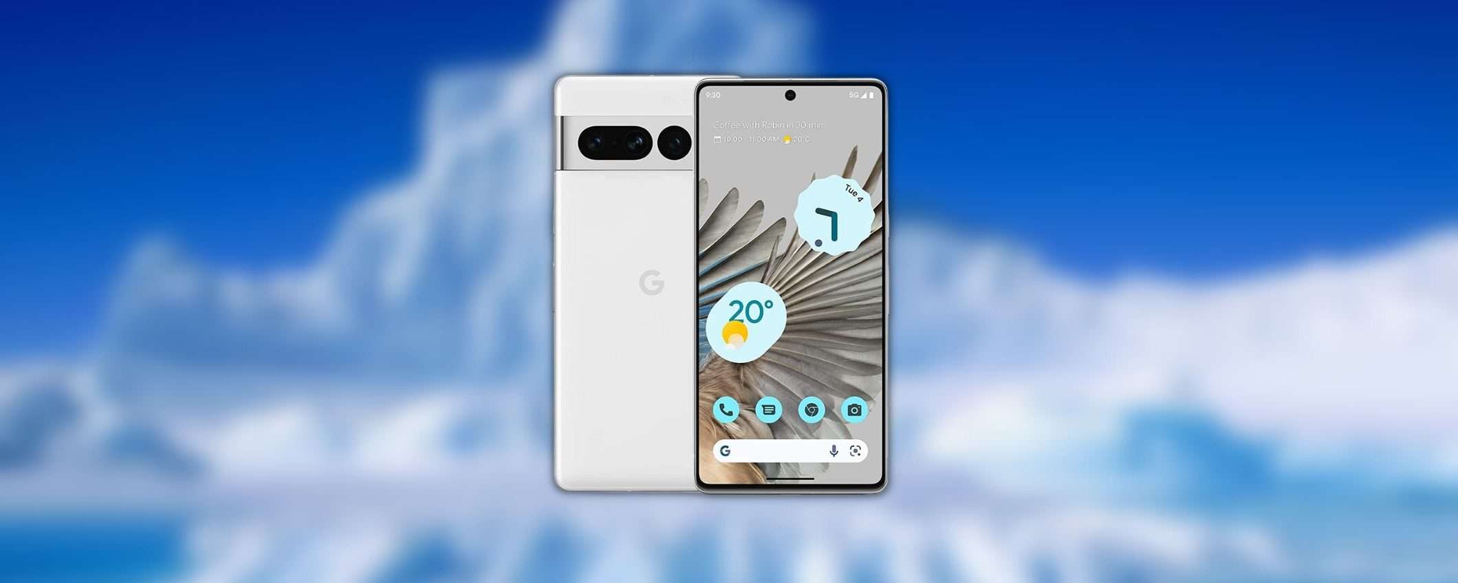 Google Pixel 7 Pro Bianco Ghiaccio, Amazon conferma lo sconto