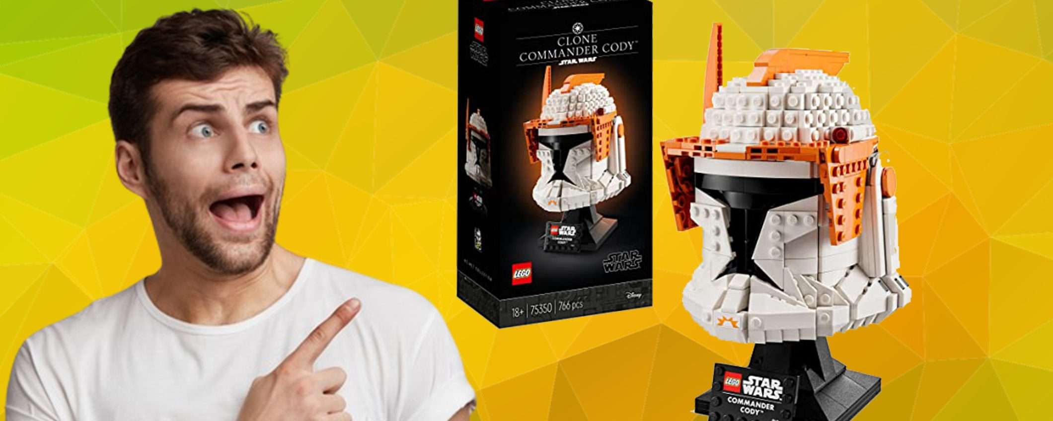 LEGO Star Wars Casco del Comandante Cody: sconto TOP su Amazon