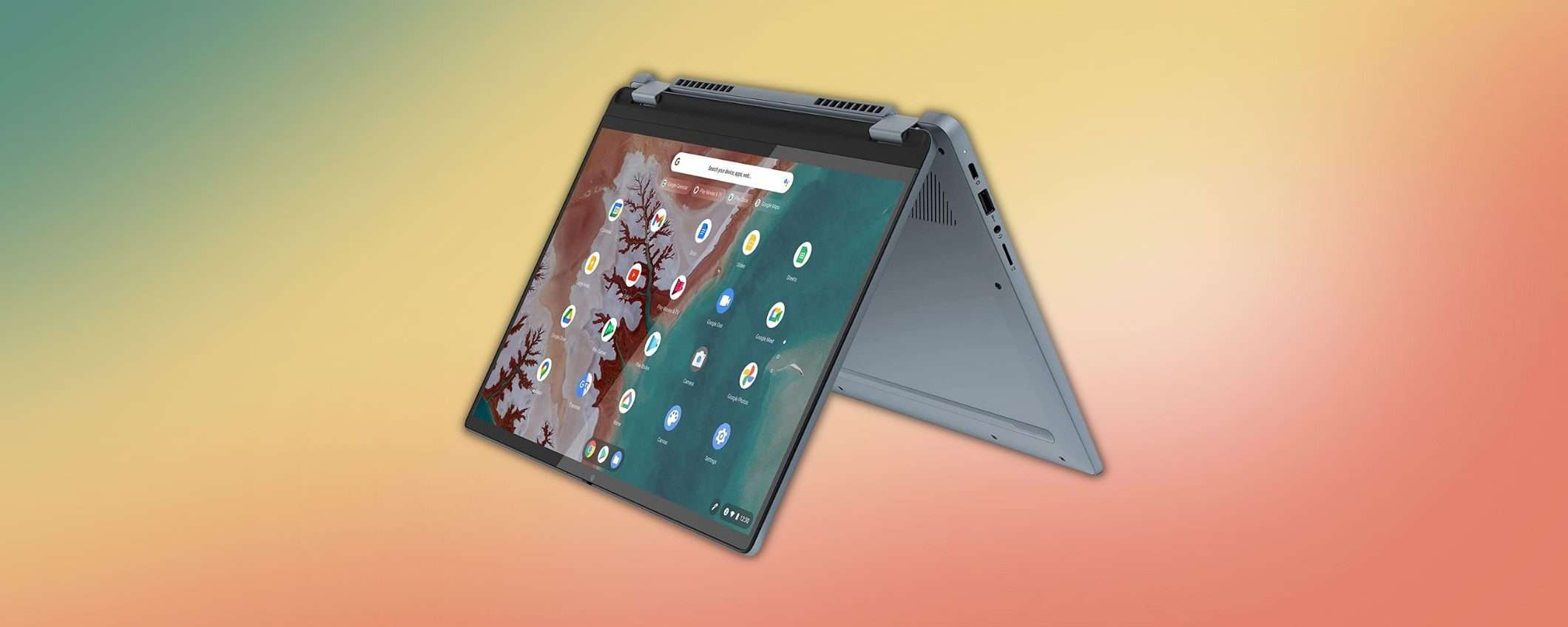 Il Chromebook convertibile di Lenovo è in offerta con 100€ di sconto