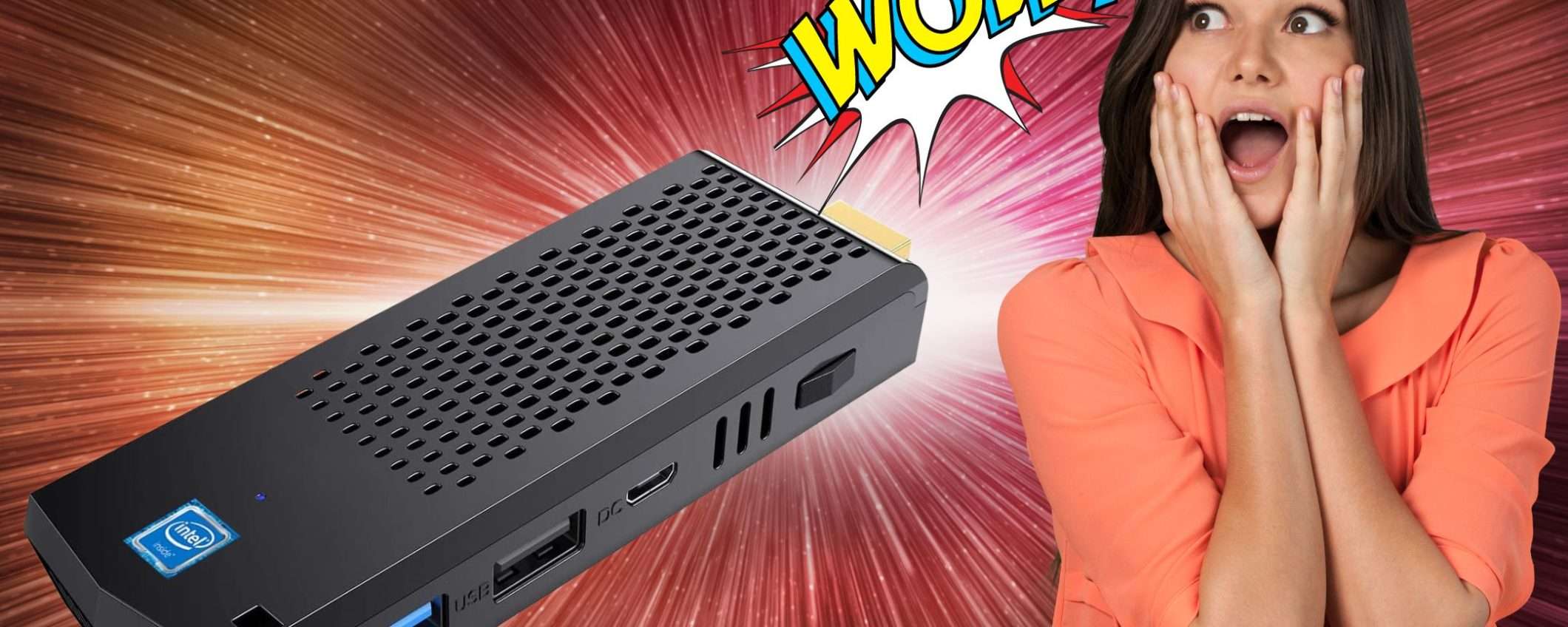 Questo Mini PC Stick a meno di 100€ trasforma il tuo TV in un supercomputer