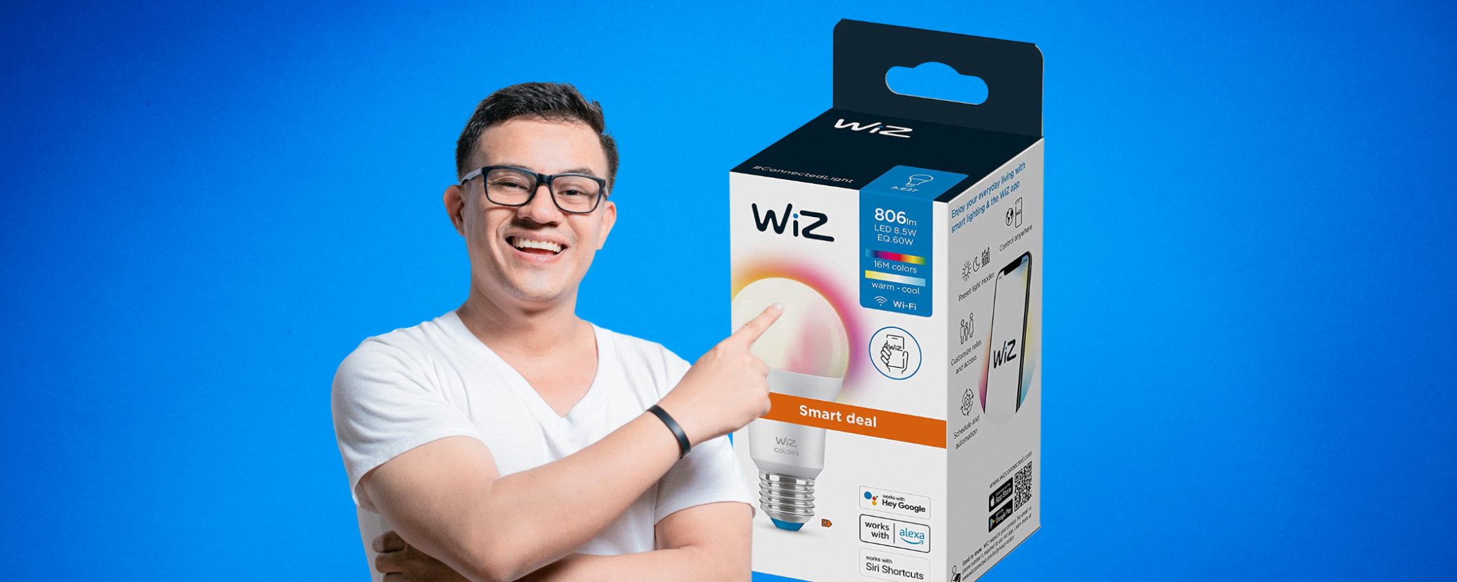 Lampadina Smart in sconto: per accenderla basta la tua voce