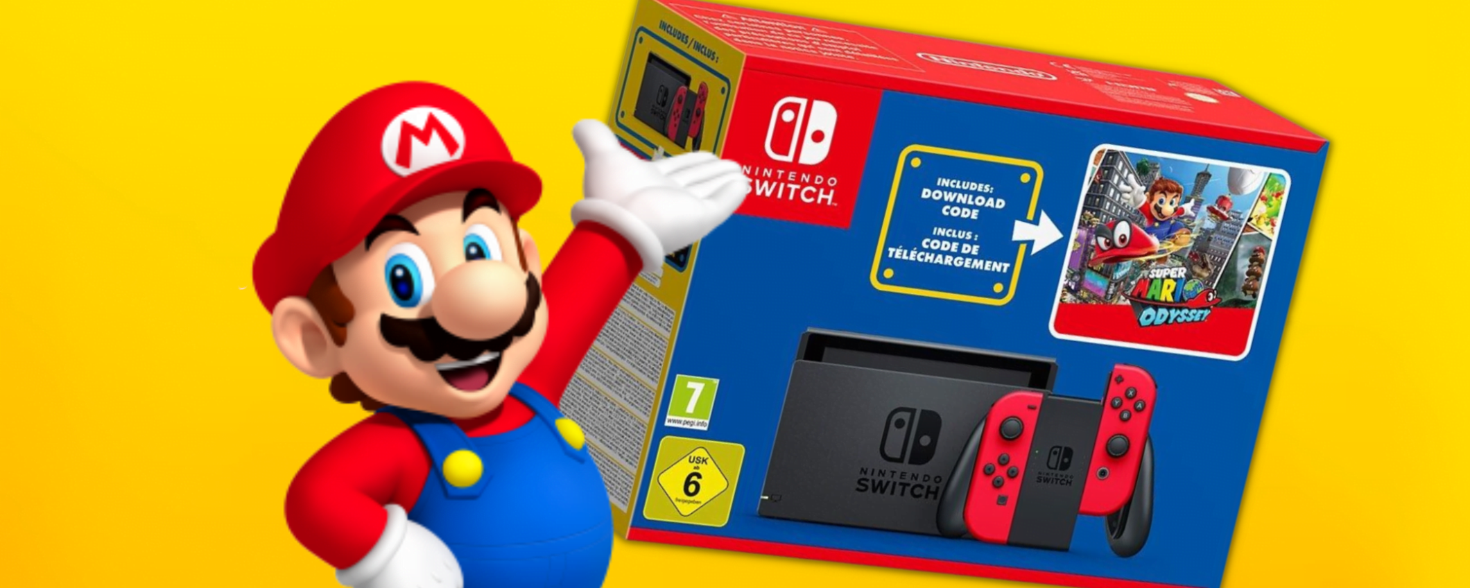 Nintendo Switch e Super Mario Odyssey: la coppia vincente in sconto
