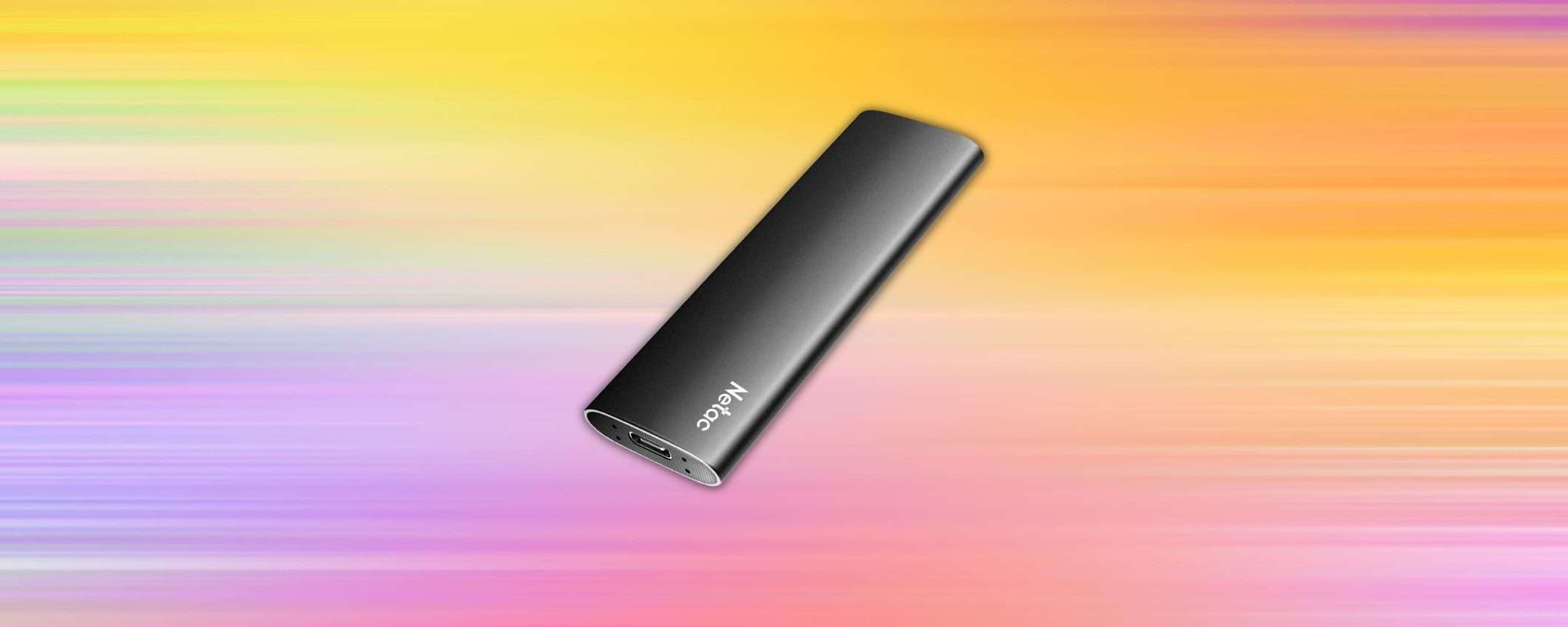 SSD portatile 1TB sottile e leggero: DOPPIO SCONTO su Amazon