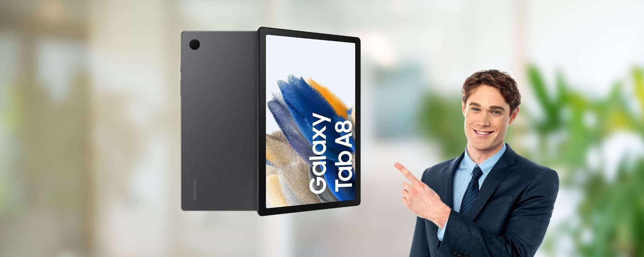 Samsung Galaxy Tab A8: il tablet per lavorare che cercavi oggi costa meno di 200€