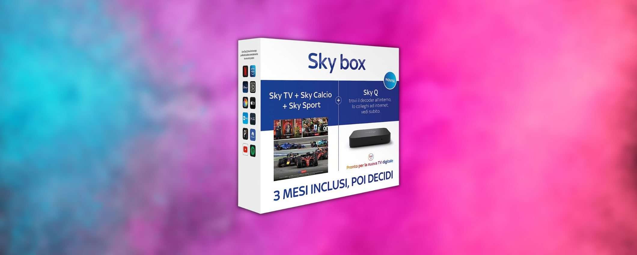 Sorpresa Amazon: lo Sky Box con TV, Calcio e Sport è in offerta a 27 euro