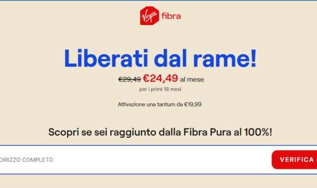 Virgin Fibra verifica copertura