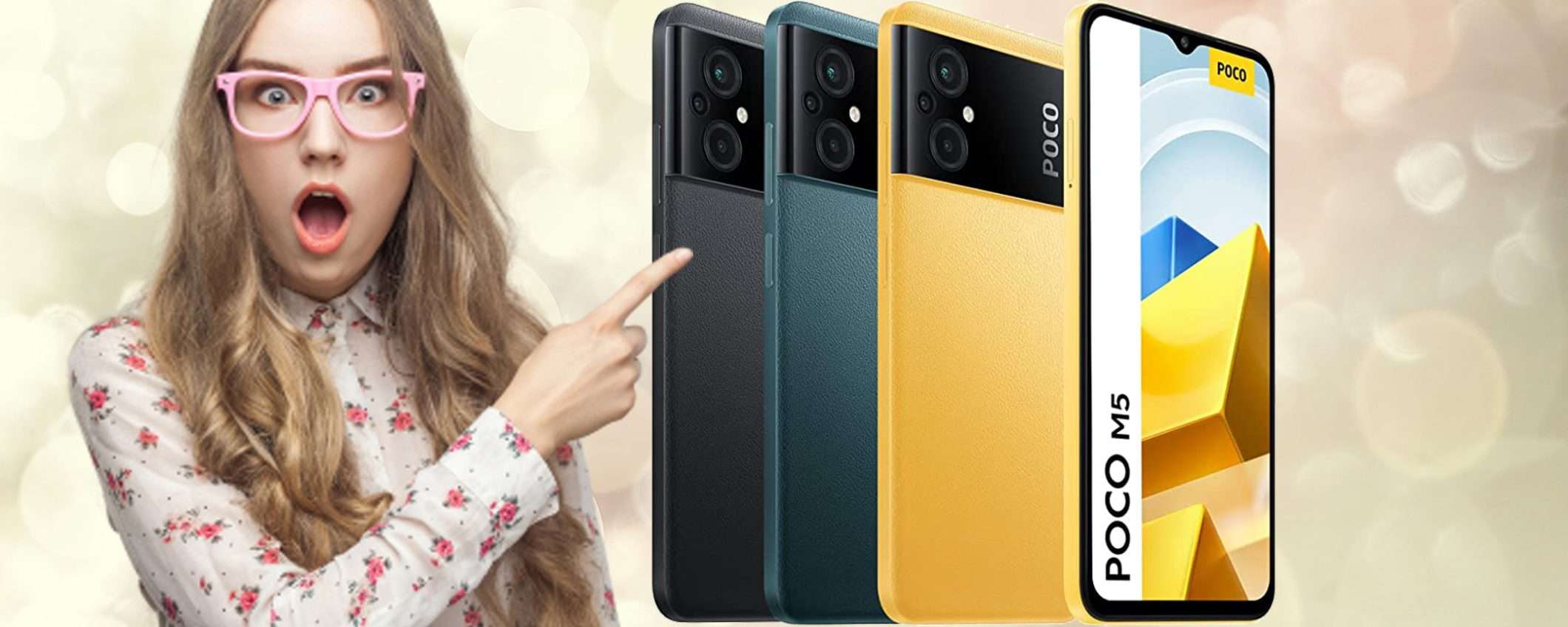 Xiaomi POCO M5 con tripla fotocamera: prezzo SHOCK su Amazon(-21%)