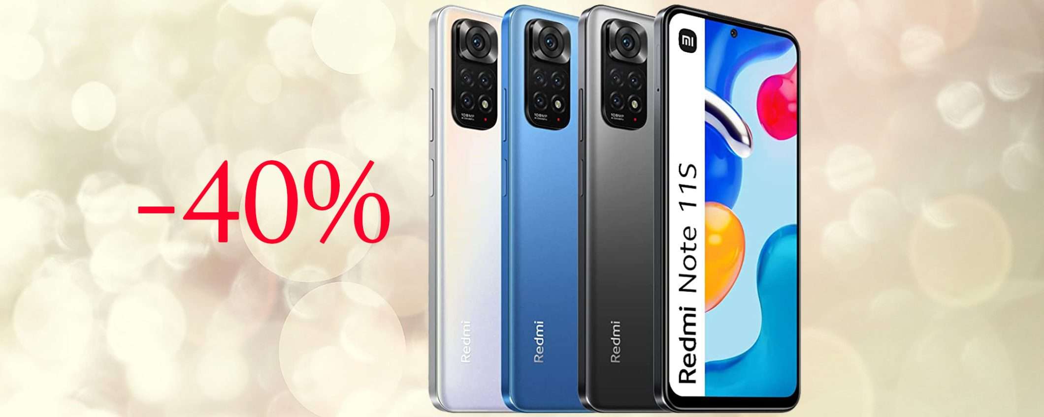 Xiaomi Redmi Note 11S con sconto BOMBA del 40%, solo su Amazon