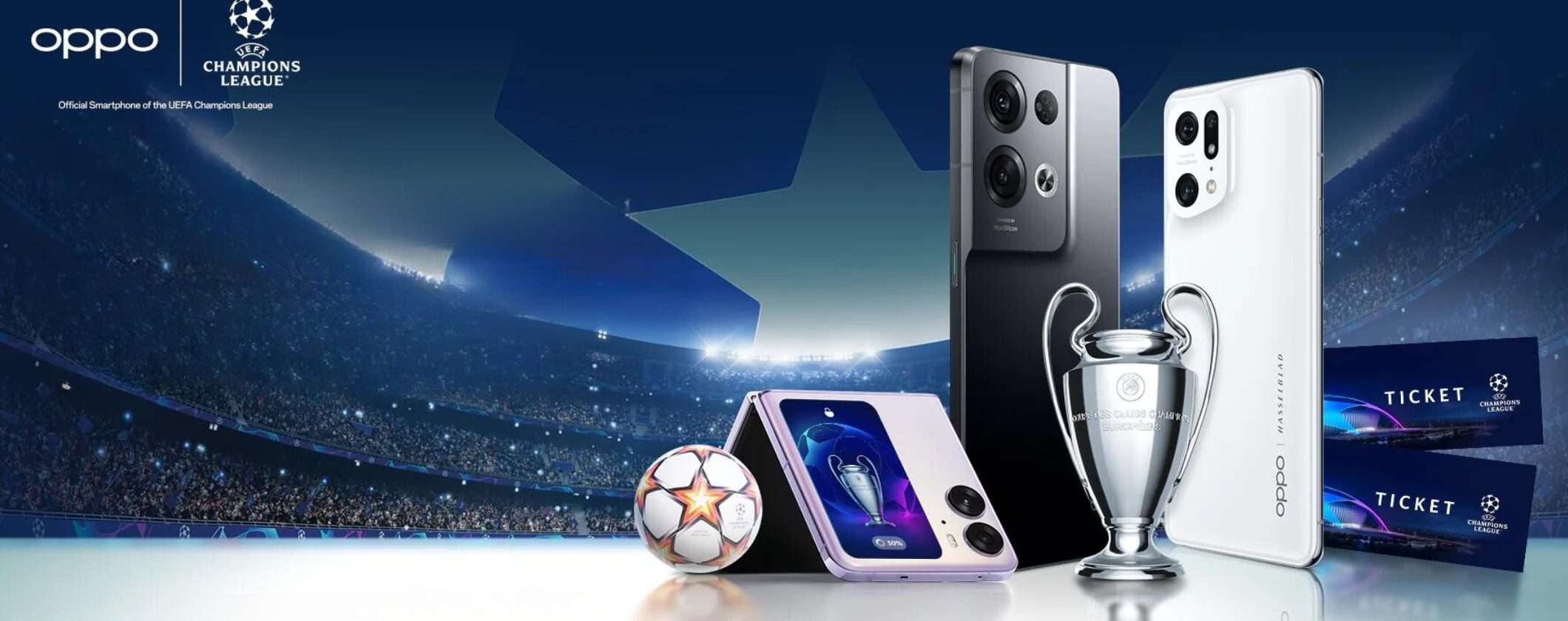 Acquista uno smartphone OPPO e vinci la finale di Champions League