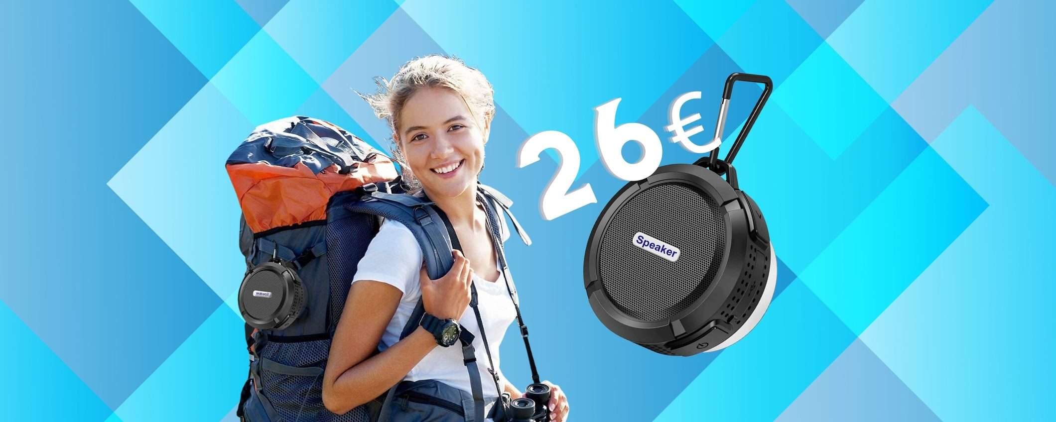 Su Amazon c'è uno sconto nascosto per questo speaker Bluetooth a 26€