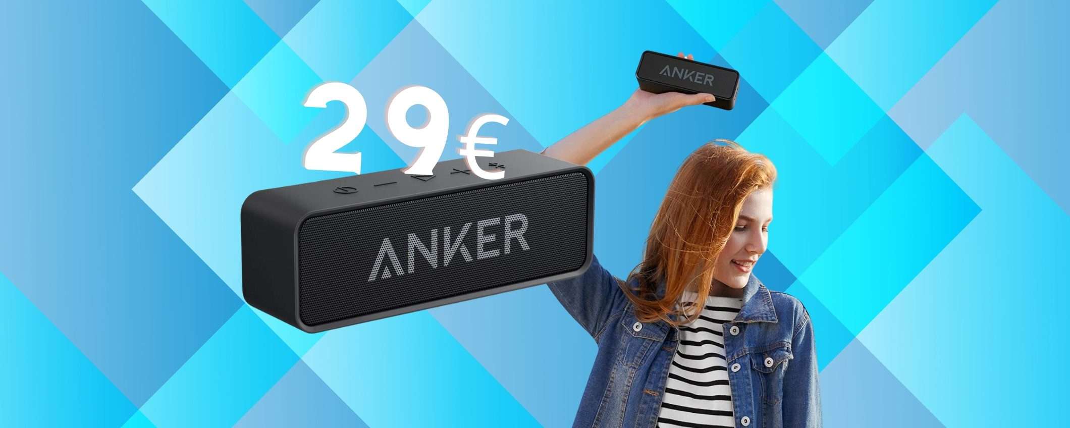 Anker: speaker portatile potentissimo con 24h di autonomia a 29€