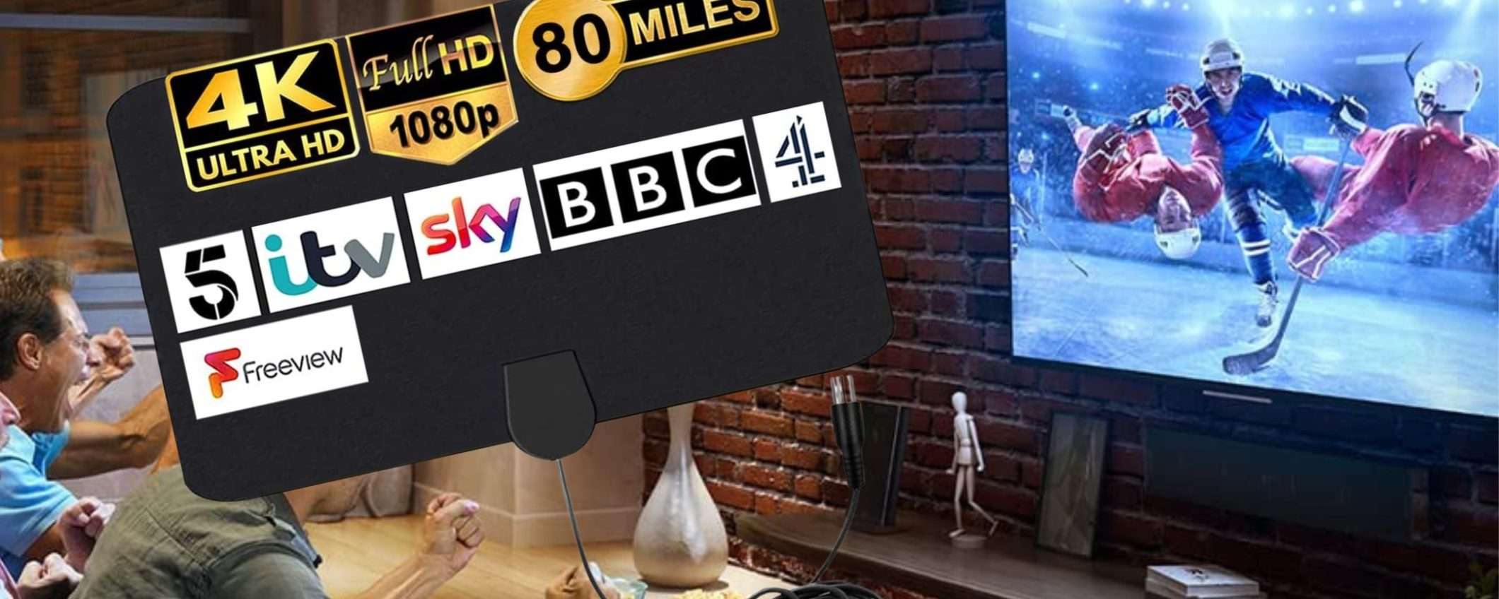 La TV si vede male? 10€ per questa ECCELLENTE antenna da interni e risolvi