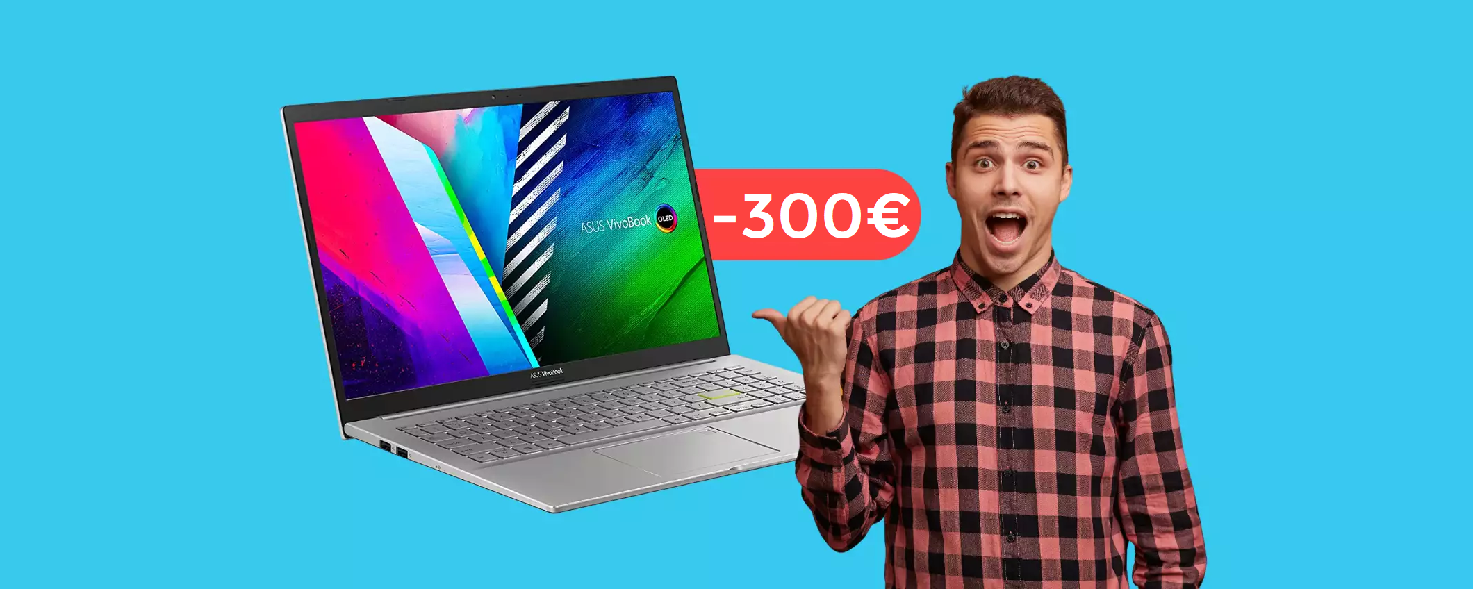 Asus VivoBook 15 OLED: che prezzo! Su Amazon risparmi 300€