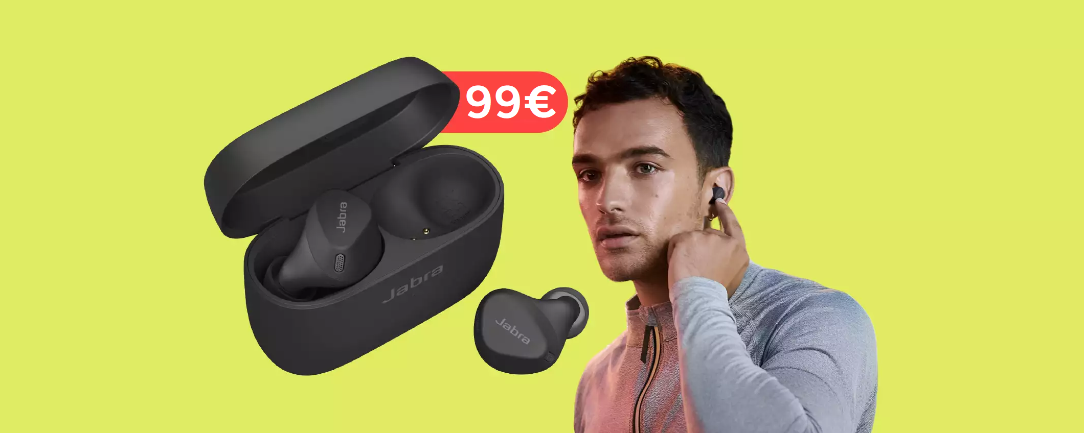 Auricolari Jabra con ALEXA, ottimi per lo sport: il prezzo CROLLA a 99€