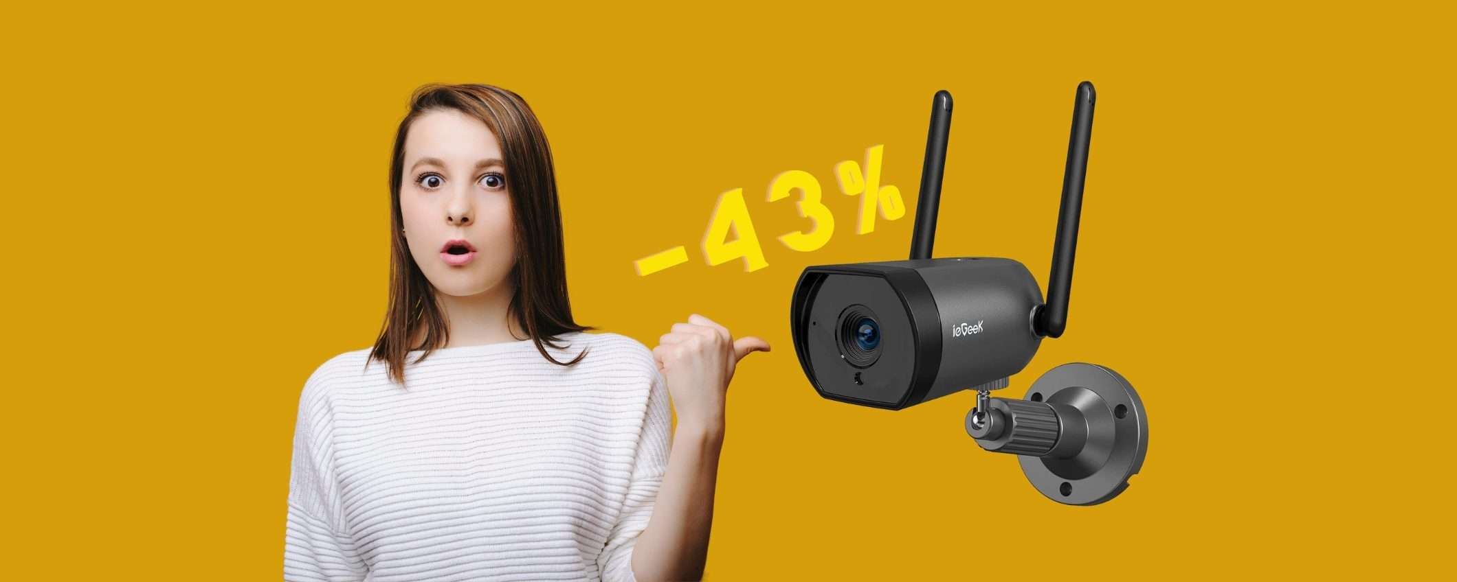 Casa sicura con questa videocamera WiFi con infrarossi a MENO di 40€