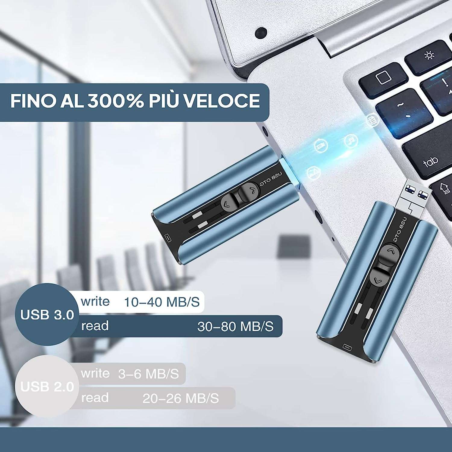 chiavetta-usb-256-gb-ios-android-pc-22e-amazon-veloce